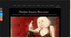 Desktop Screenshot of mistressisadora.net