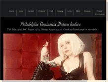 Tablet Screenshot of mistressisadora.net